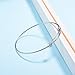 Sromay 8 Pieces Wire Blank Bracelet Stainless Steel Expandable Charm Bangle Bracelet for DIY Jewelry Making, 2.4 Inch