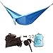 Full Set - Ripstop Double Camping Hammock with 360° Separate Mosquito Net, Carry Bag, Carabiners & Tree Straps Portable Compact Folding Camping Hammock