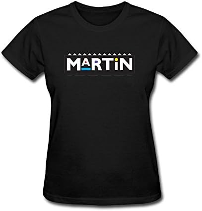 SAMJOSY Women's Martin Lawrence Art Logo T-shirt Size M Black