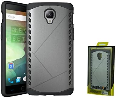 IMEMINE Oneplus 3 Cases Original Hard heavy Duty Armor Shield Case TPU+PC Cover For Oneplus 3 1+3 Back Cover One Plus 3 Coque Fundas (gray)
