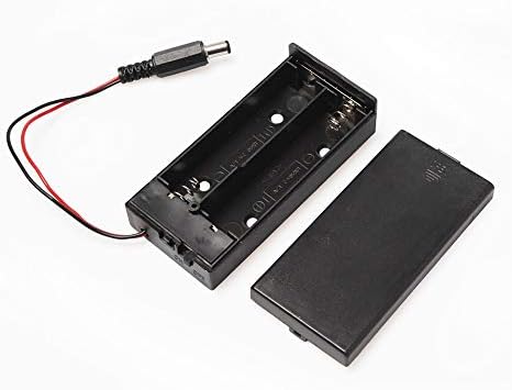 18650 Twin Battery Holder Box With DC Plug ON/OFF Switch 2x18650 Lithium Battery holder Case by HAYATEC (1 Box, With ON/OFF Switch) - Image 3