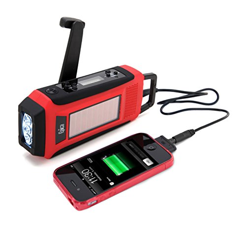 Epica-Digital-Emergency-Solar-Hand-Crank-AMFMNOAA-Radio-Flashlight-Smartphone-Charger-with-NOAA-Certified-Weather-Alert-Cable-ONE-CABLE-DOES-ALL