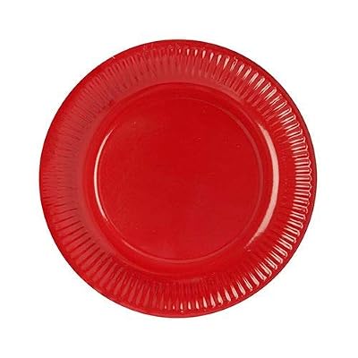 Papstar # Paper Plates  Disposable Plates Round Diameter 23 cm 100% Fresh Fibre Cardboard for Barbecue, Birthday, Buffet or Party