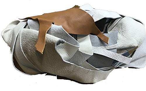 Small Leather Scraps of Various Colors - for Jewelry Making and Other Small Crafts - 2 lbs - Thumbnail 2