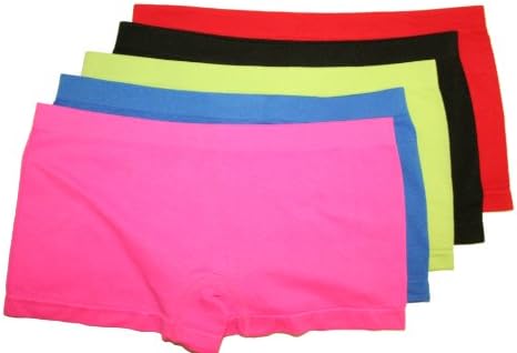 Women'S Boxer Shorts Pack of 5 Women'S Retro Style in various colours. Hot Pants Panty.Dessous Hipster great quality sizes S / M and L / XL