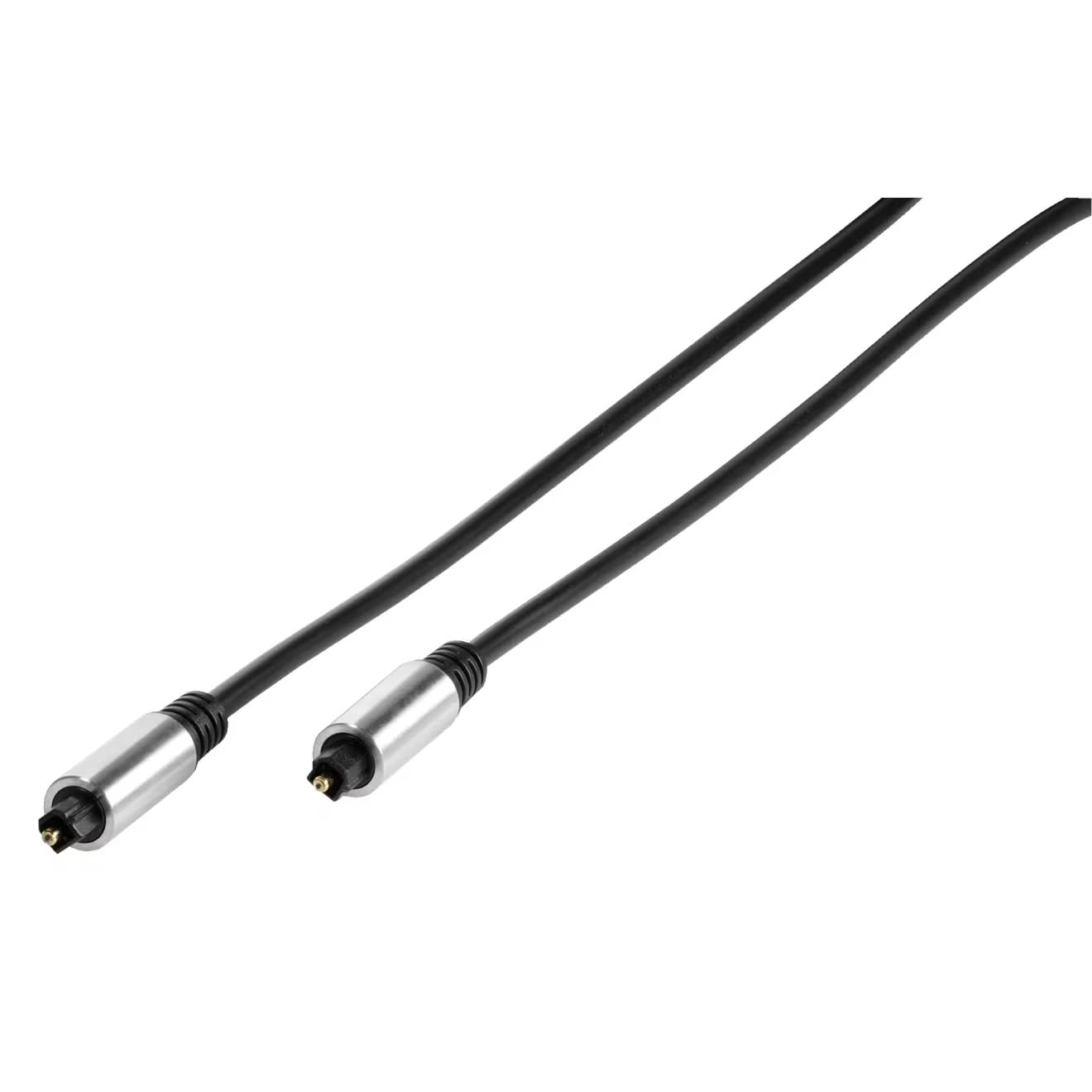Vivanco 41827 Fibre Optic Cable 3 m ODT TOSLINK Black – Fiber Optic Cables (3 m, ODT, TOSLINK, TOSLINK, Male Connector/Male Connector, Black)