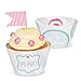 Little Spa Salon Makeover Party Supplies - Reversible Cupcake Wrappers (12)