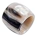 Marycrafts Anneau Infinity Buffalo Horn Scarf Ring Scarf Clip Scarf Slides Handmade 5.7x3.7 Cm