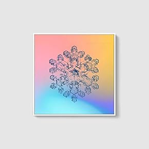 Framed Canvas Wall Art for Living Room, Bedroom Snowflake Theme Canvas Prints for Home Decoration Ready to Hang - 16x16 inches