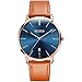Amazon's Top hot-selling watches,men's watches,holiday gifts,Thin Mens Watches,Men’s Watch Blue/White/Black Dial Wrist Watches,Mens Leather Watch Black\Yellow\Brown Simple Men Business Watch with Date,Waterproof Quartz Casual Watch,Men’s Watches