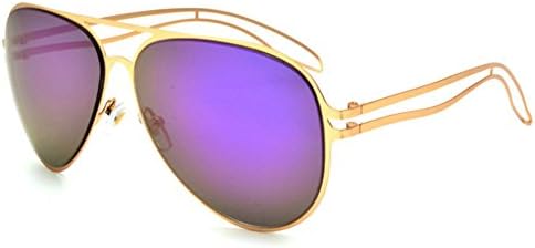 LuxuryEye Fashion Travl Party Round Unisex Big Attracitve Noble Style Shinny Sunglasses(Black)