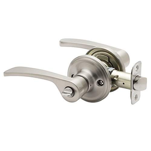 Copper Creek KL2230SS Scandinavian Privacy Kasha Non-Handed Lever, Satin Stainless
