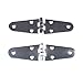 Mxeol Boat Stamped Strap Hinge Stainless Steel Marine Deck Strap Door Hinges 5.8