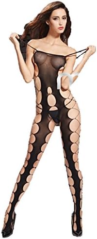Shape Mi Sheer Side Open Crotch Less Bodystocking Bodysuit by
