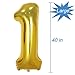 Tellpet Gold Number 15 Balloon, 40 Inch