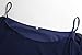 Women's Summer Spaghetti Strap Sundress Trumpt Sleeve Beach Slip Dress Navy Blue Medium