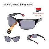 Sunglasses Camera 1080P Spy Video Glasses Anti Glare & UV Protection Eyewear for Sports,Riding,Fishing,Motorcycle (Black)