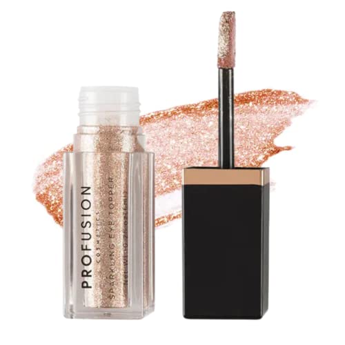 Profusion Cosmetics Sparkling and Long Lasting Liquid High Pigmented Natural Eye Topper Glitter - Professional Colorful Smooth Eyeliner Makeup Kit - Glisten
