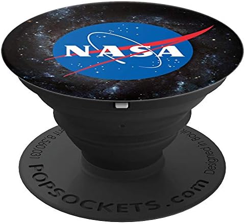 Nasa sockets Nasa logo popular socket with galaxy background PopSockets PopGrip: Swappable Grip for Phones & Tablets