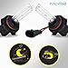 Innovited HID Xenon 9006 HB4 5000K Replacement Bulbs (1 Pair) Pure White