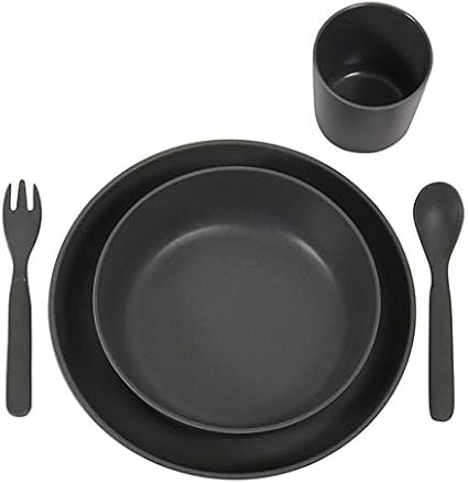 Filibabba Fibre De Bambou Service De Table Enfant Ensemble De Vaisselle Set Repas 2 Assiettes Bebe Couverts Tasse Full Color Amazon Fr Bebes Puericulture