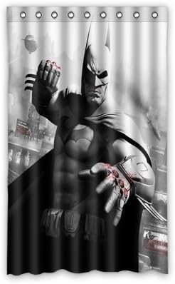 Personalized Custom Batman Arkham City Window Curtains/Drape/Panels/Treatment Thermal Insulated Blackout Window Curtains 52" x 84" Inch