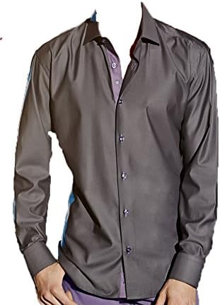 Bertigo Grey Masterpiece Long Sleeve Shirt