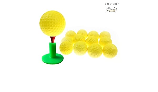 Crestgolf Foam Sponge Practice Ball 12 pcs per bag (yellow ...