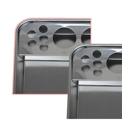 Stainless Steel Tray Medical Dental Instrument Organizer Lab Beauty Salon Tools Holder