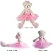 Wewill Ballerina Teddy Bear Stuffed Animals Cute Soft Toy Plush Creative Doll Birthday Christmas Valentine Gift, 23-Inch,Pink