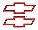 Chroma 9313 Chevrolet Red Bowtie Domed Decal - 2 Piece