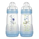 MAM Anti-Colic Bottle, Boy, 9 Ounces, 2-Count