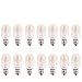 Venhoo 15 Watt Himalayan Salt Lamp Light Bulbs Long Lasting E12 Socket Replacement Incandescent Candelabra Bulbs for Night Lights-14Pack