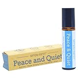 Peace & Quiet Essential Oil Blend Roll-On Bottle by Simply Earth - 10ml, 100% Pure Therapeutic Grade