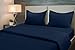 Utopia Bedding Duvet Cover Queen Size - 3 Piece with Zipper Closure - 1 Comforter Cover 90X90 Inches & 2 Pillow Shams 20X26 Inches (Navy) Comforter Not Included