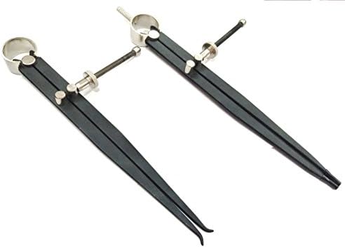 DIY CRAFTMAN, MACHINIST'S CALIPER, DIVIDER, MEASURING TOOLS 8"/200 MM -WOOD WORKING, METAL ENGINEERING LATHE,MILL TOOLS-HARDENED STEEL (SET OF BOTH)