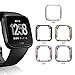 3 Pack Case for Fitbit Versa 2 with Screen Protector, Haojavo Soft TPU Full Protective Cover Ultra-Thin Scratch Resistant Slim Fit Plated Bumper for Fitbit Versa 2 Accessories