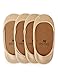 VERO MONTE 4 Pairs Womens No Show Socks - Cotton Liner Socks (Skin Color, 7-8)