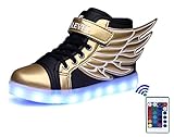 SLEVEL LED Light Up Shoes USB Flashing Sneakers for Kids Boys Girls
