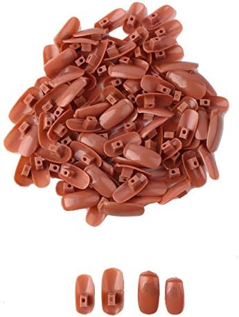 Nail Trainning Practice Hand, Nail Display Manicure Supply, Flexible Movable False Fake Hands for Nail Manicure-Best Manicure DIY Print Practice Tool (100pcs Nail Tips)