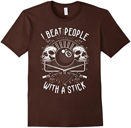 Men's Beat people Billiard Shirt Medium Brown
