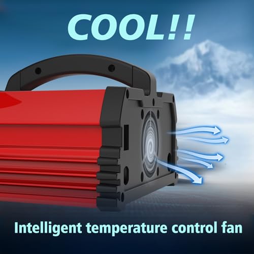 Car Battery Charger 20A 12V/24V 10A Intelligent Automatic with LCD Display for Motorcycle and 12V LiFePO4