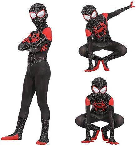 Spiderman Tights Cosplay Costume Children's Jumpsuit Onesies Party Fancy Dress for Halloween Red 110cm