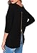 Halife Women's Round Neck Long Sleeve Back Zipper T-shirt Tops