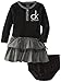 Calvin Klein Baby-Boys Infant Dark Gray Ruffled Dress