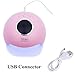 Tfscloin UV LED Nail Lamp Portable Mini Nail Dryer for Curing All Gel Polish Dryer Machine with Auto Sensor 12 Light Beads USB Connector (Pink)