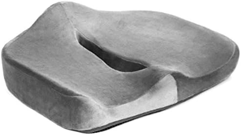 Ruhiku Coccyx Orthopedic Comfort Foam Seat Cushion Lower Back Tailbone Sciatica cushion (grey)