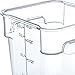 CFS 1072107 StorPlus Stackable Square Food Storage Container, 4 Quart Capacity, Clear (Pack of 6)