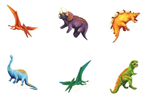 Dinosaur Tattoos (12 Tattoos, 6 Styles; 1.5" Each)