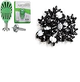 Adidas THINTECH EXP 20 Piece Golf Shoes Spikes Cleats in Bulk Packed, Black with Softspikes Wrench with 2 Bits